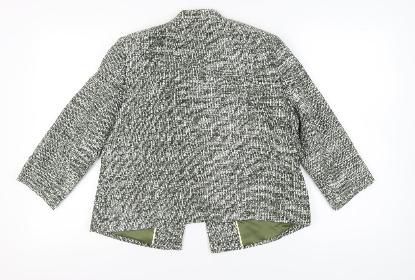 Eastex Women's Green Check Blazer, Size 14, Spring