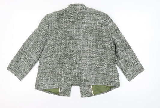 Eastex Women's Green Check Blazer, Size 14, Spring