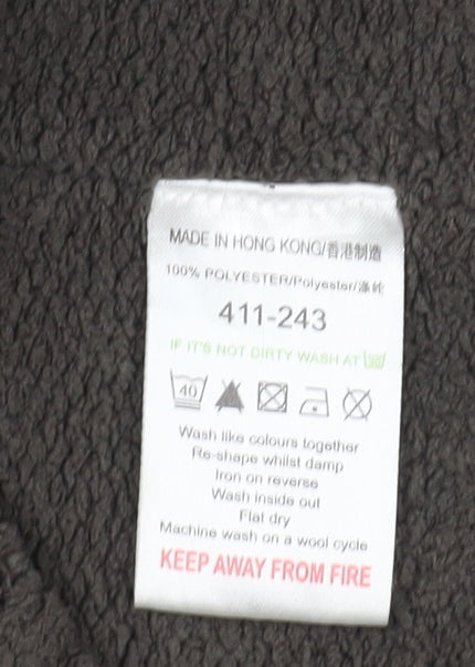 Next Men's M Brown Full Zip Jumper, High Neck, 1/4 Zip