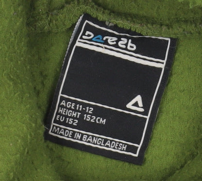 Dare 2b Boys Green Pullover Fleece Hoodie Age 11-12