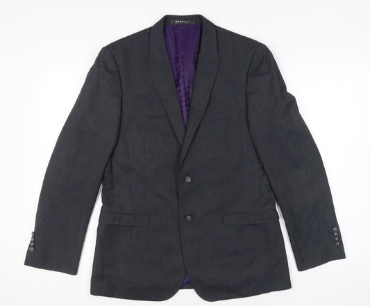 Mens UK Size 40 Benetti Regular Grey Suit Jacket
