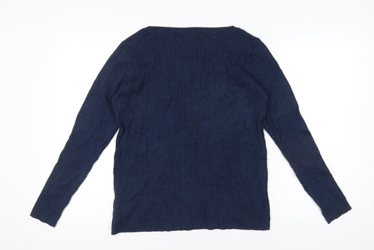 Womens UK Size 18 Marks and Spencer Blue Pullover Jumper