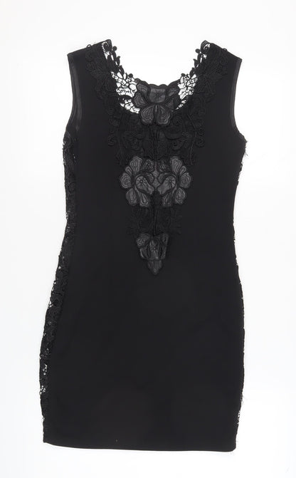 Pussycat London Black Pencil Dress, Size 8, Party/Cocktail