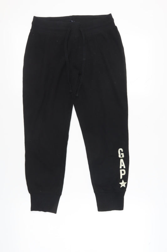 Teenss UK Size S Gap Regular Fit Jogger Black Trousers