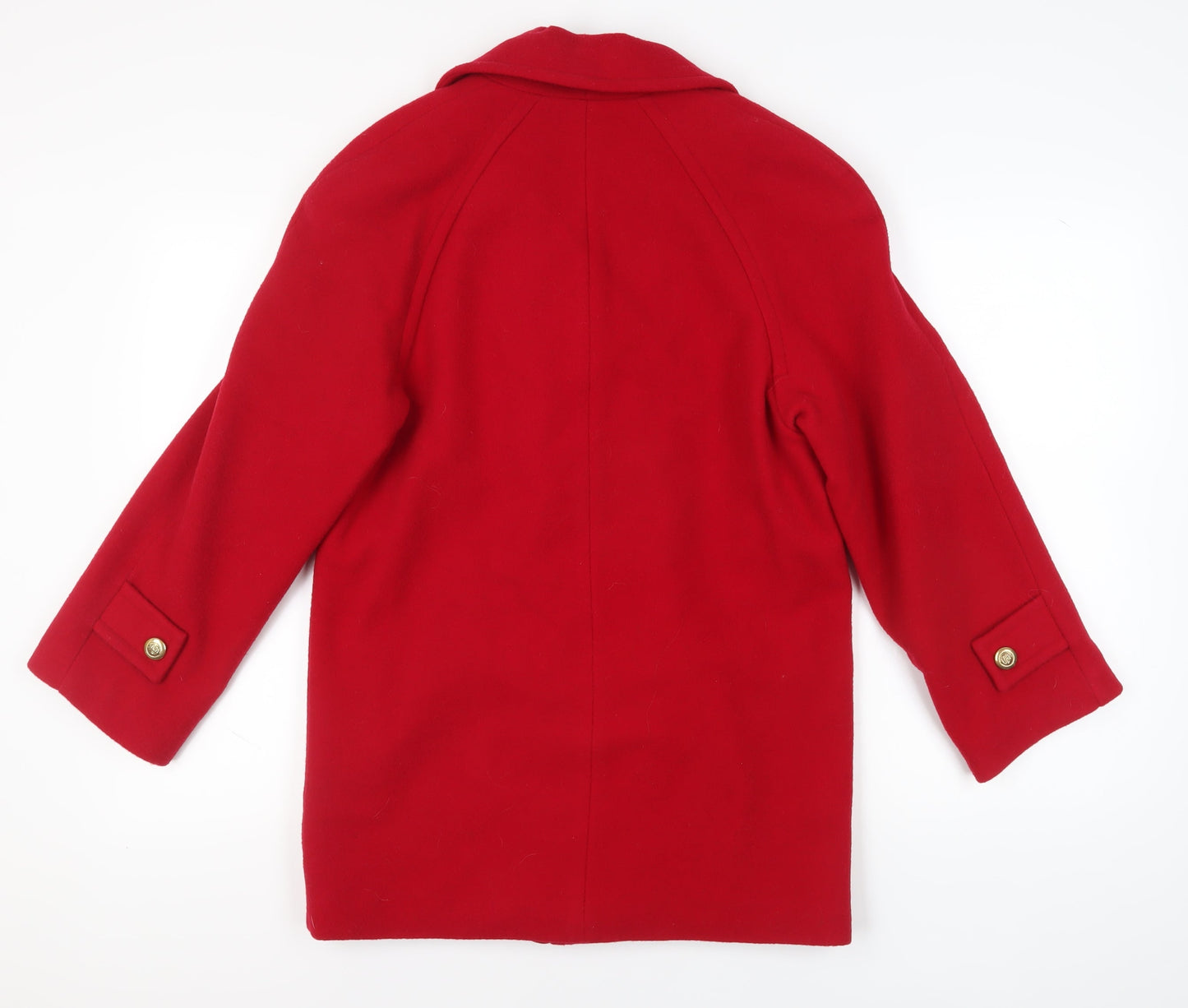 Merchant Classic Women's Red Wool Pea Coat Size 10