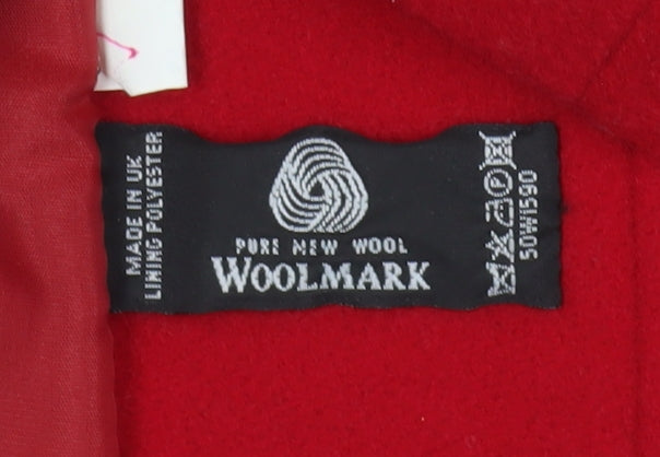 Merchant Classic Women's Red Wool Pea Coat Size 10