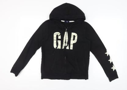 Gap Women's Black Full Zip Hoodie Size S