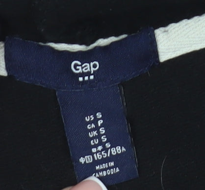 Gap Women's Black Full Zip Hoodie Size S