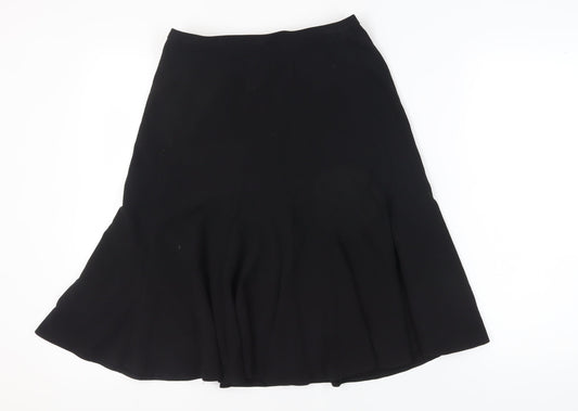 Next Women's Black Skirt, Size 8, Button Closure