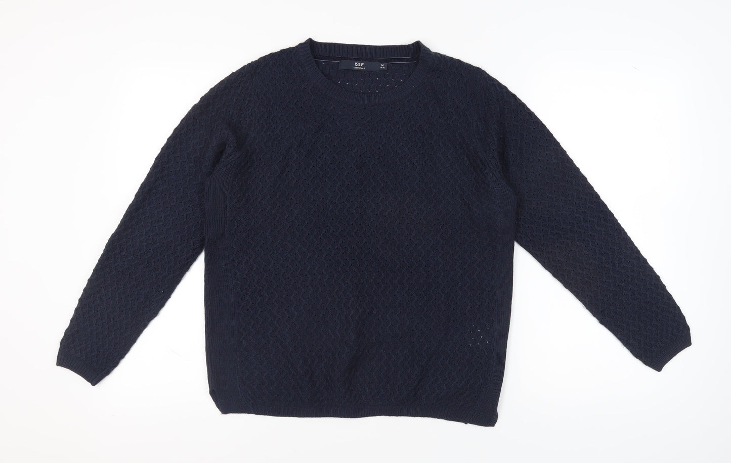 Womens UK Size M Isle Essentials Blue  Jumper