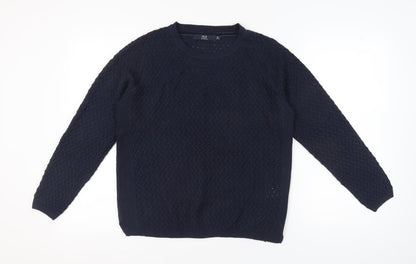Womens UK Size M Isle Essentials Blue  Jumper