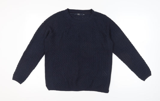 Womens UK Size M Isle Essentials Blue  Jumper