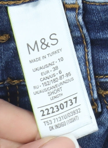 Womens UK Size 10 Marks and Spencer  Skinny Blue Jeans