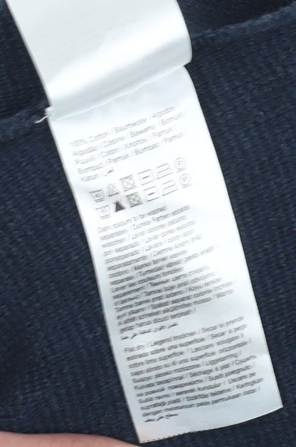 Selected Homme Men's Blue XL Cotton Pullover Jumper