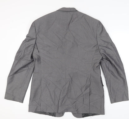 Marino Vicci Men's Grey Blazer, Size 46R, Formal Jacket