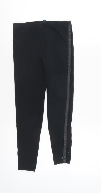 Ralph Lauren Girls Black Leggings L