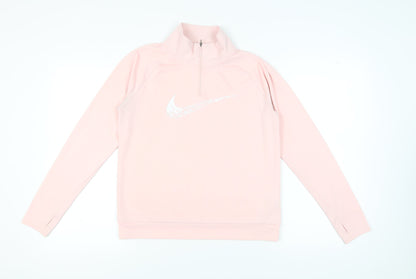 Nike Women's Pink Pullover Sweatshirt, Size S