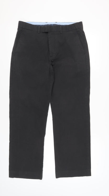Gap Men's Black Corduroy Straight Trousers Size 34