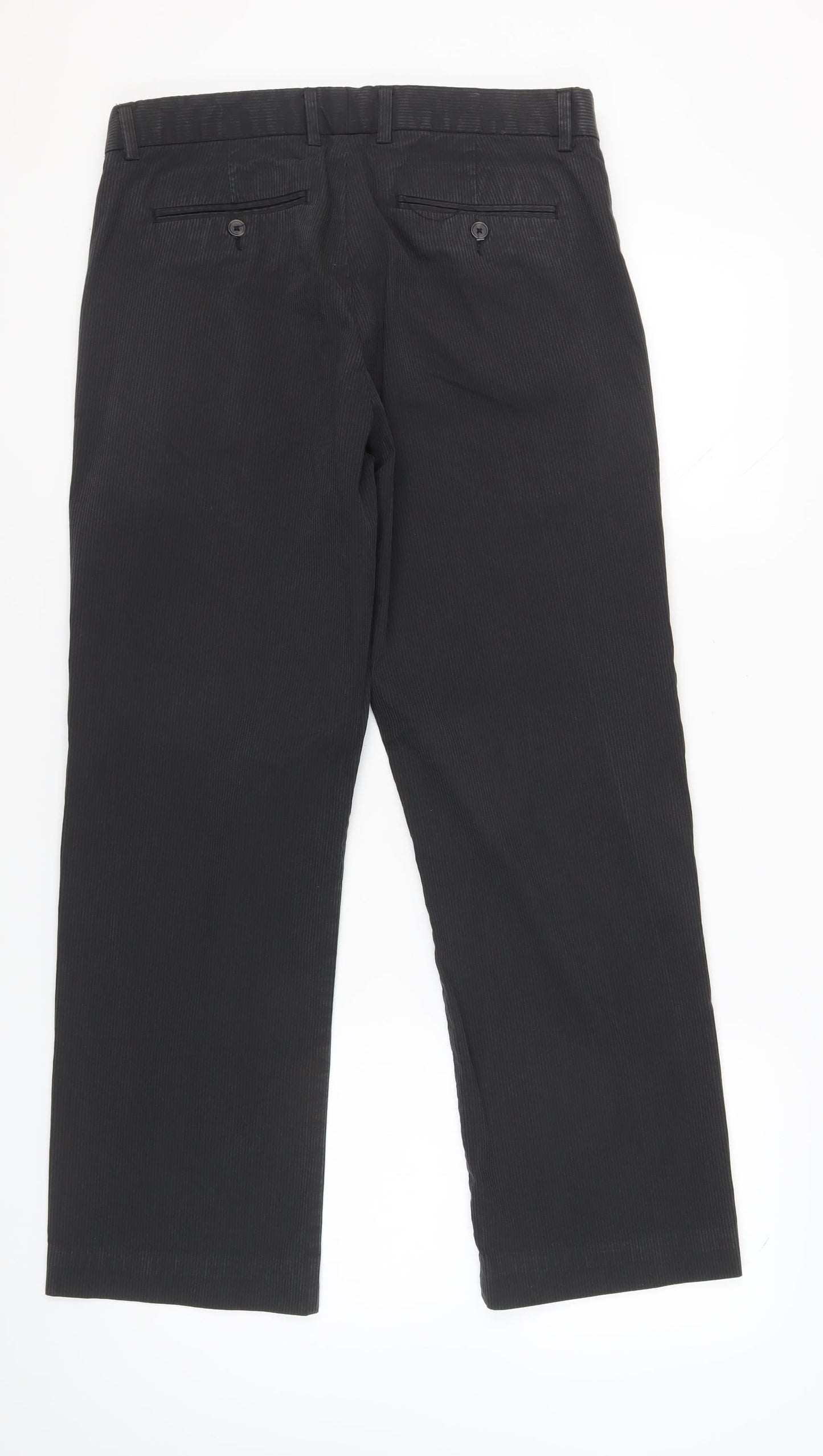 Gap Men's Black Corduroy Straight Trousers Size 34