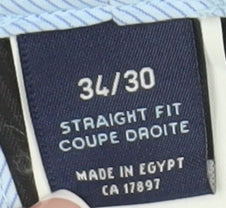 Gap Men's Black Corduroy Straight Trousers Size 34