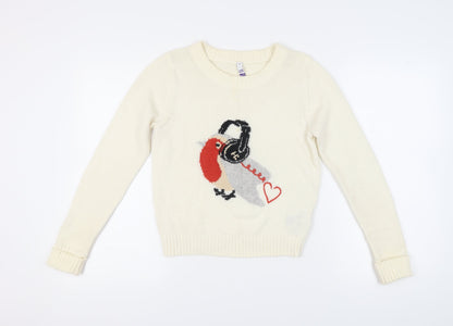 Henry Holland Ivory Women's Pullover Jumper Size 8