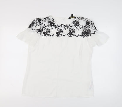 Womens UK Size 16 Lipsy White  Blouse