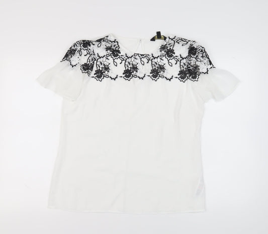 Womens UK Size 16 Lipsy White  Blouse