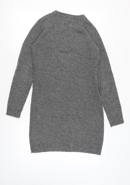 Brave Soul Women's Grey Jumper Dress M