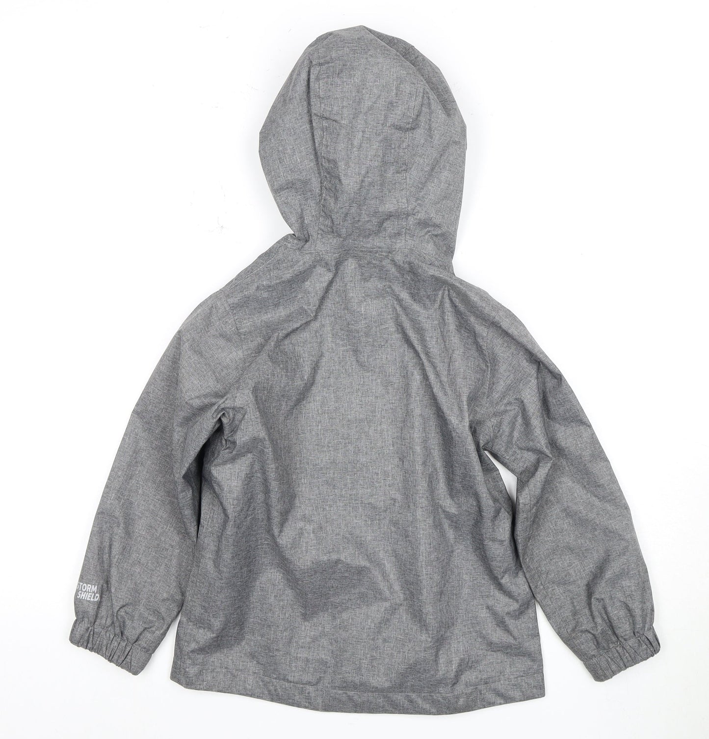 Peter Storm Boys' Grey Rain Coat 5-6 Years Waterproof Hooded