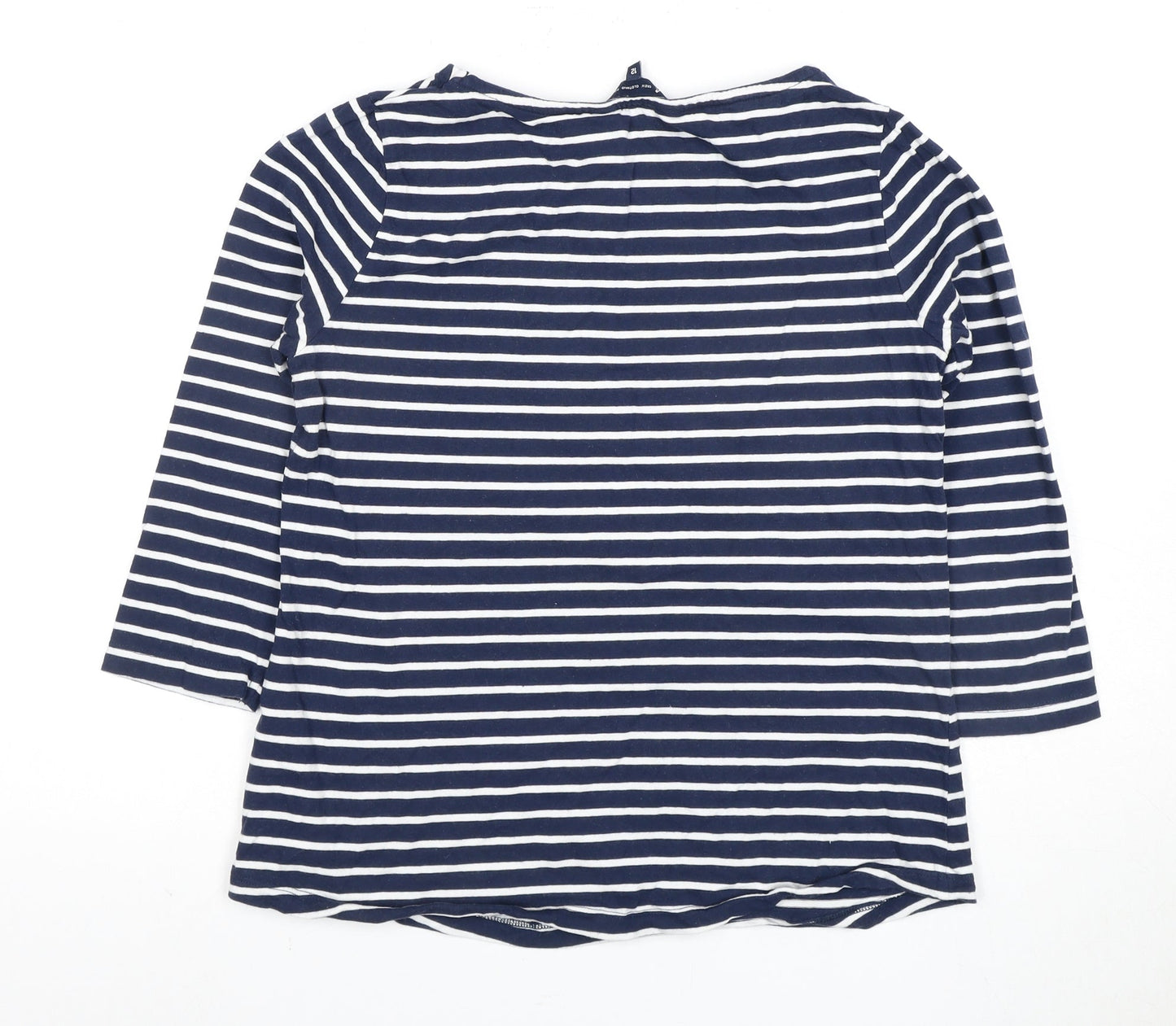 Womens UK Size 12 Crew Clothing Company Blue  T-Shirt