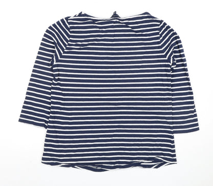 Womens UK Size 12 Crew Clothing Company Blue  T-Shirt