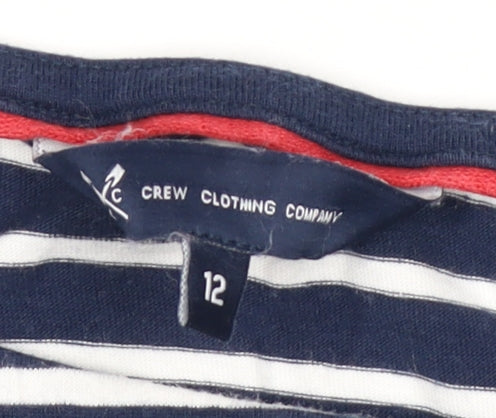 Womens UK Size 12 Crew Clothing Company Blue  T-Shirt