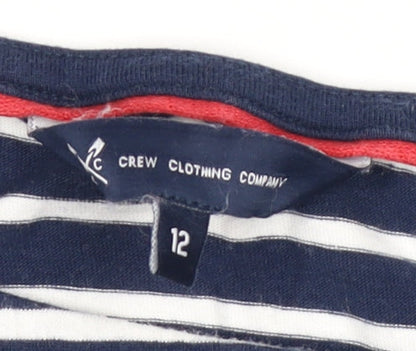 Womens UK Size 12 Crew Clothing Company Blue  T-Shirt