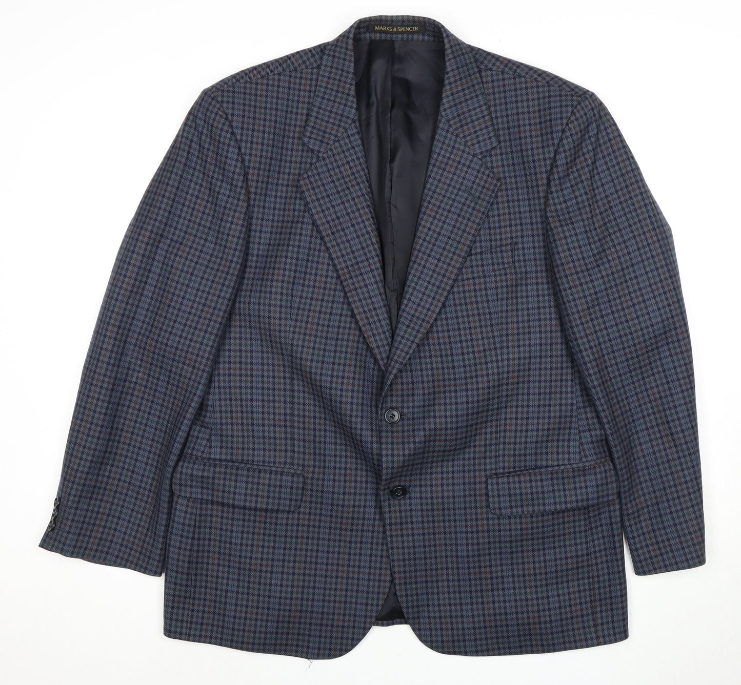 Mens UK Size 42 Marks and Spencer Regular Blue Suit Jacket
