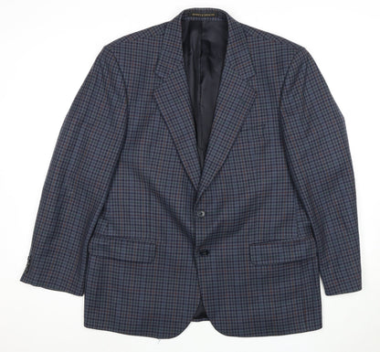 Mens UK Size 42 Marks and Spencer Regular Blue Suit Jacket