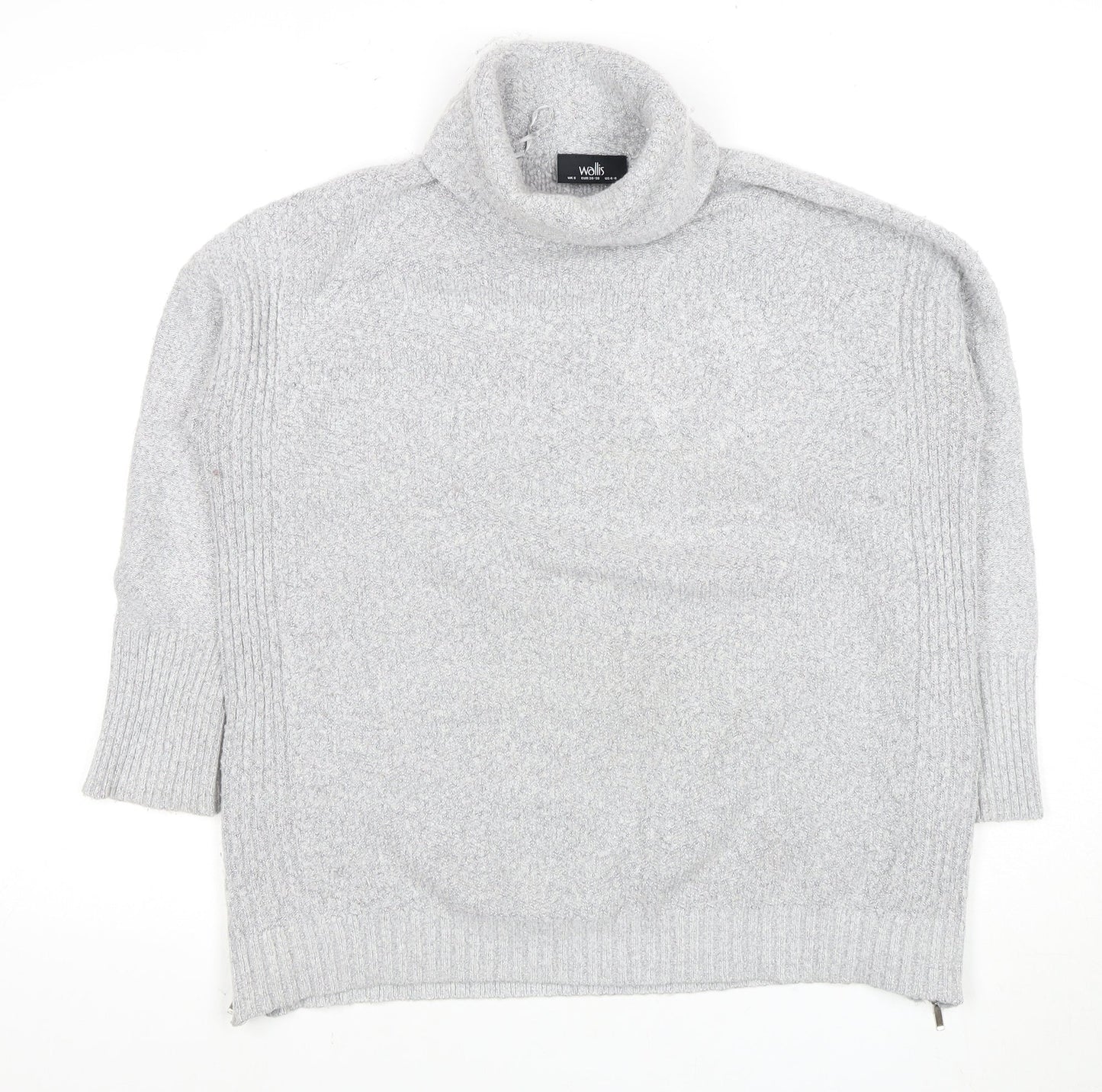 Womens UK Size S Wallis Grey Pullover Jumper