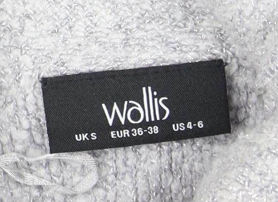 Womens UK Size S Wallis Grey Pullover Jumper