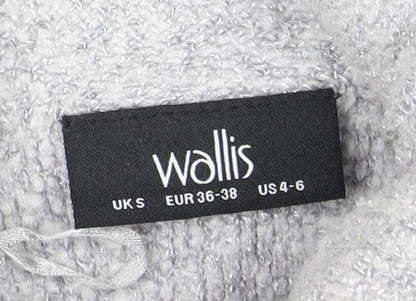 Womens UK Size S Wallis Grey Pullover Jumper