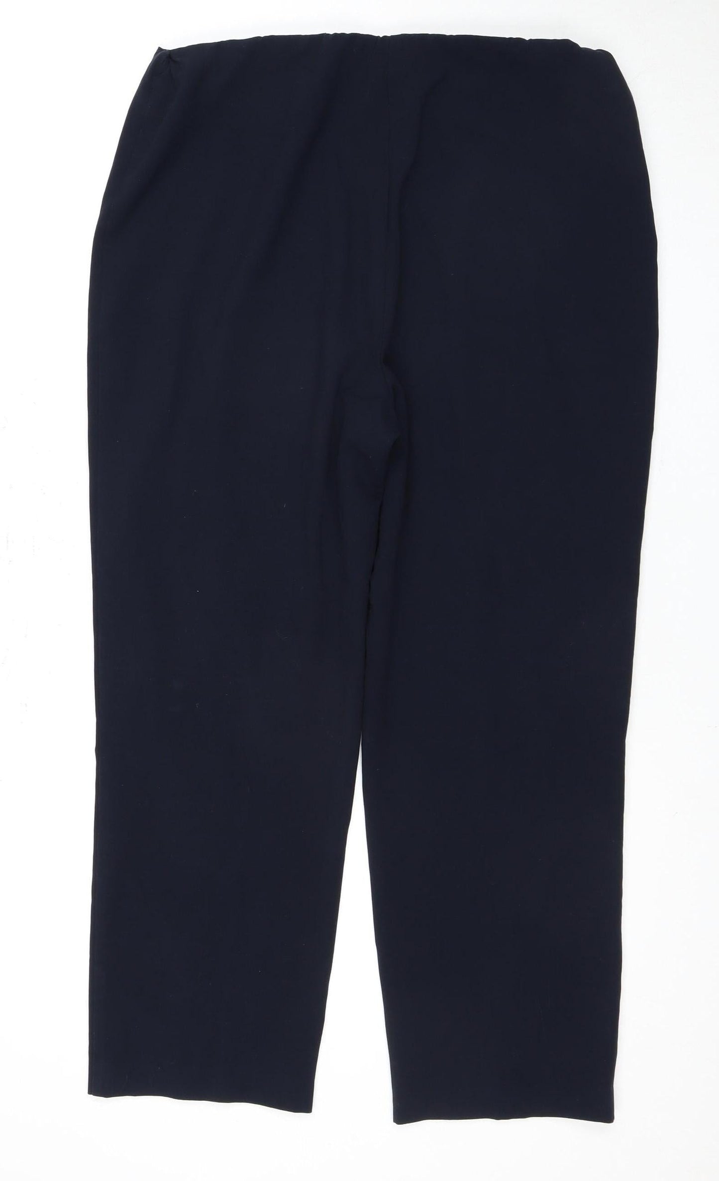 Womens UK Size 14 ISLE ESSENTIALS Regular Fit Workwear Formal Black Trousers