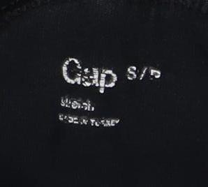 Womens UK Size S Gap Black Jersey T-Shirt
