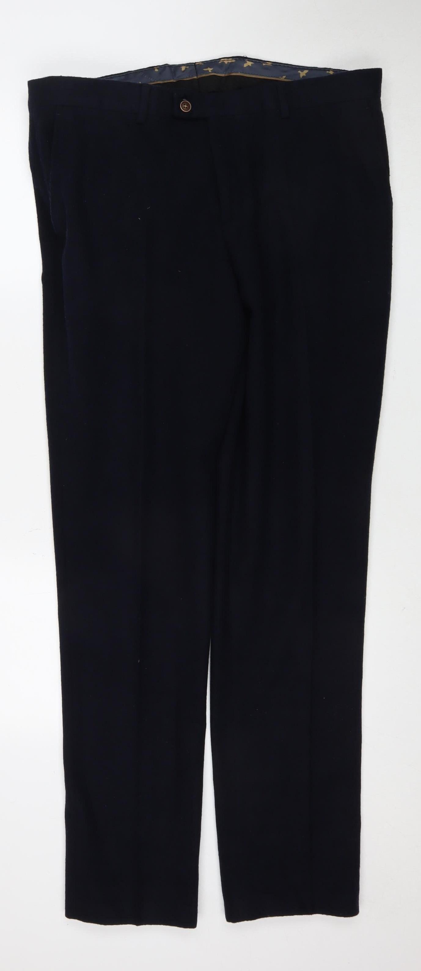 Fratelli Uniti Men's Black Trousers Size 36 - Excellent