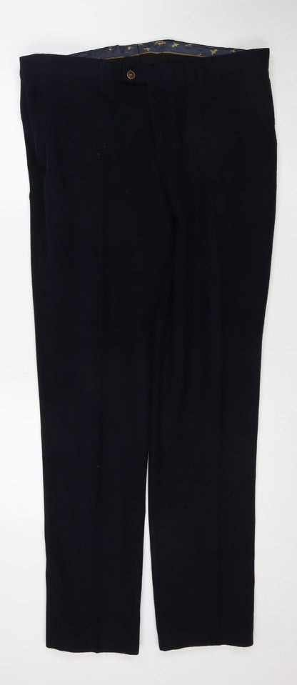 Fratelli Uniti Men's Black Trousers Size 36 - Excellent