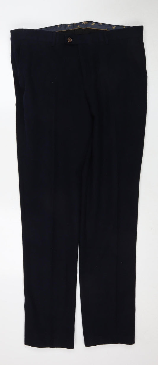 Fratelli Uniti Men's Black Trousers Size 36 - Excellent