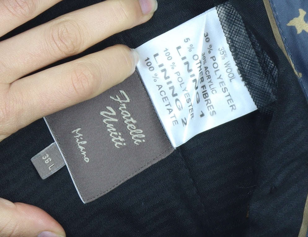 Fratelli Uniti Men's Black Trousers Size 36 - Excellent