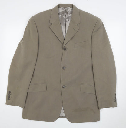 Mens UK Size 40 Remus Uomo Regular Beige Suit Jacket