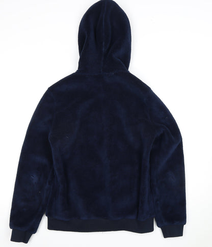 Ayacucho Women's Blue Fleece Hooded Jacket - M