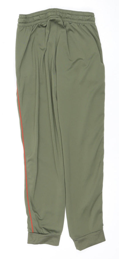 Nike Boys Green Track Pants M Athletic Fit