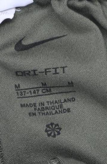 Nike Boys Green Track Pants M Athletic Fit