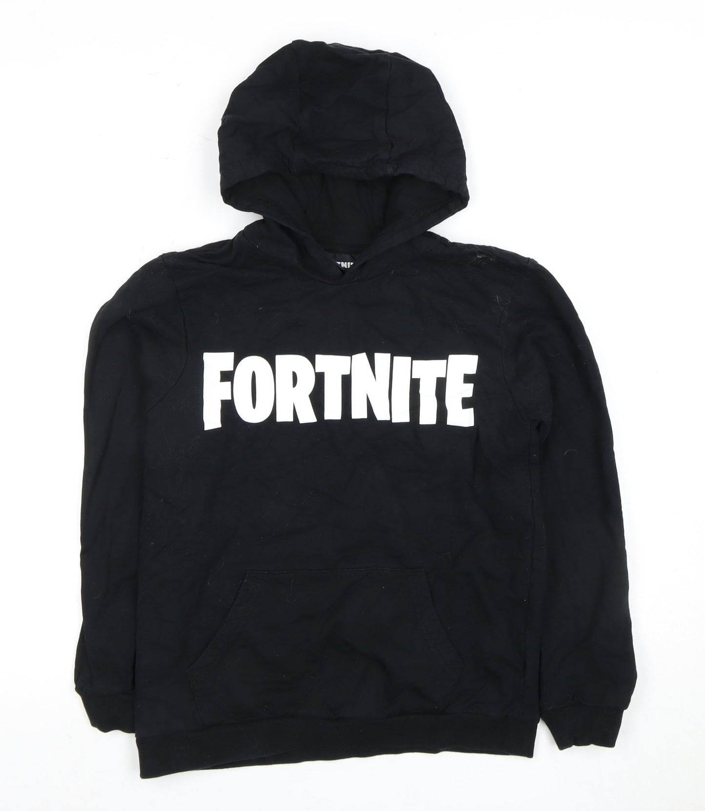 Fortnite Boys Black Hoodie 11 Years Pullover Hooded Top