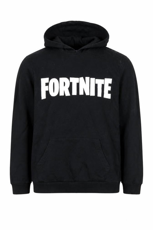 Fortnite Boys Black Hoodie 11 Years Pullover Hooded Top